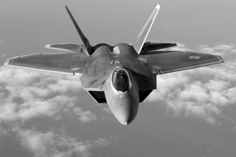 Un avion F-22