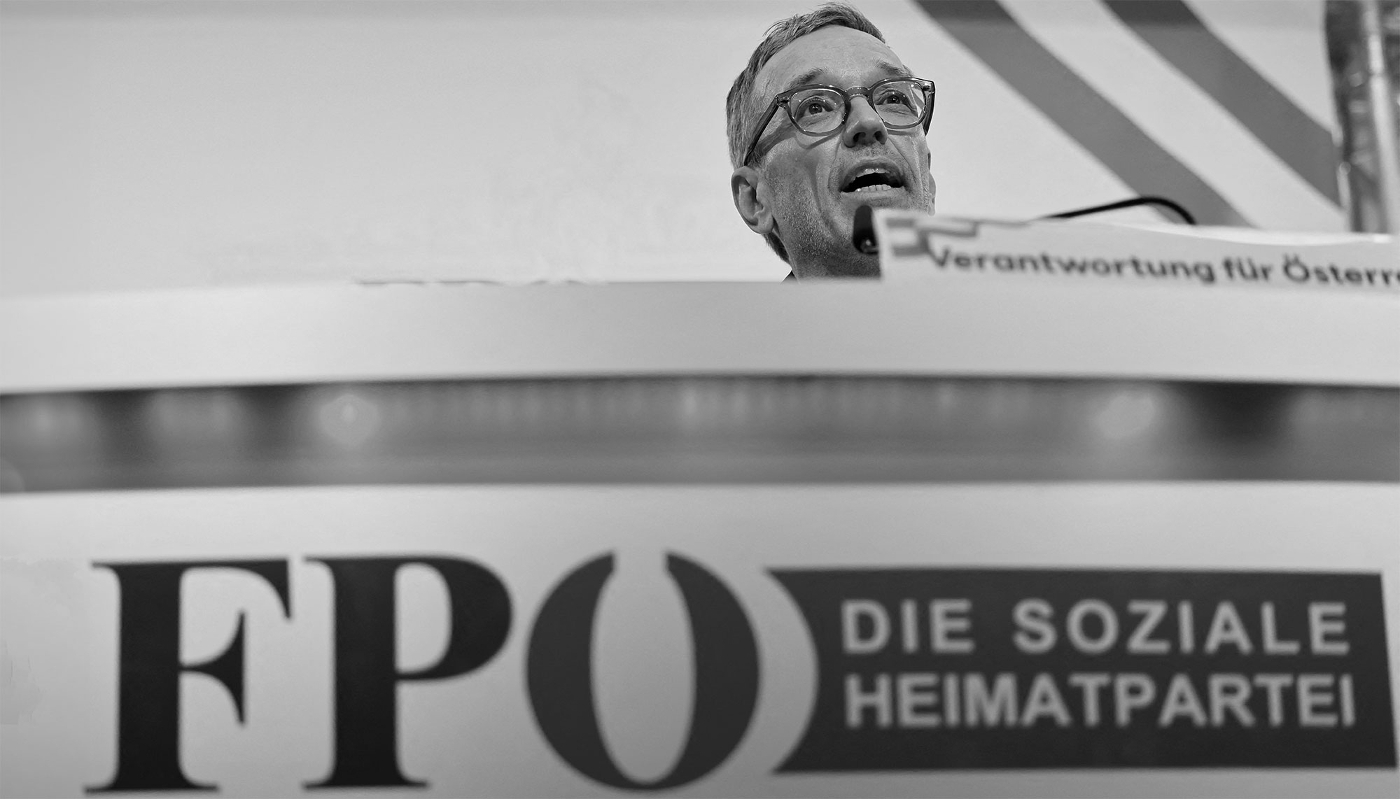Le chef du parti autrichien d'extrême droite FPÖ, Herbert Kickl, le 5 octobre 2024.