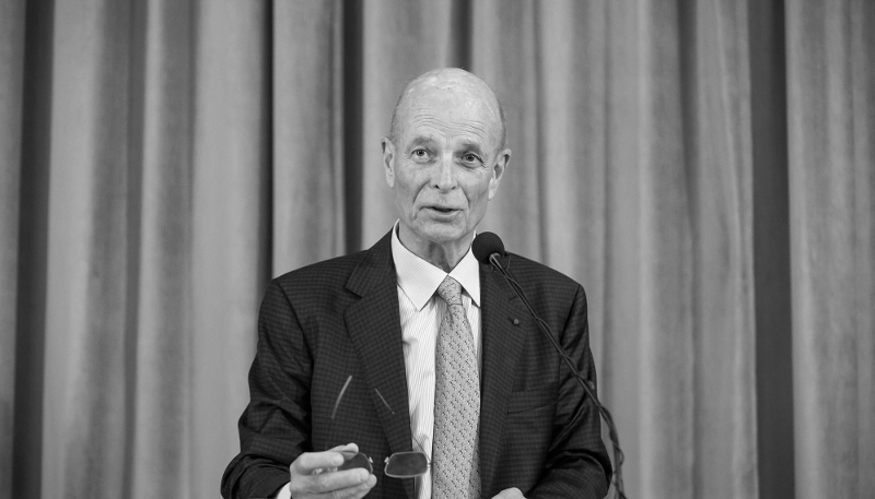 L'ancien patron du MI6 et cofondateur de SC Strategy, Sir John Scarlett, à Bletchley Park, Buckinghamshire.