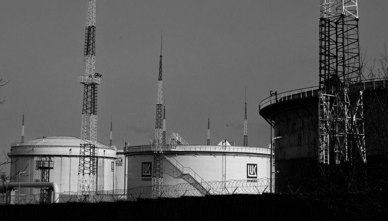 Vue de la raffinerie bulgare de Lukoil.