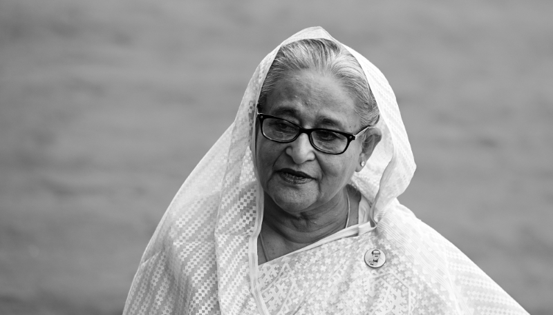 L'ex-première ministre du Bangladesh Sheikh Hasina à New Delhi, le 6 septembre 2022.