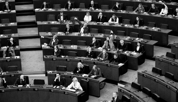 Vue du Parlement européen à Strasbourg.