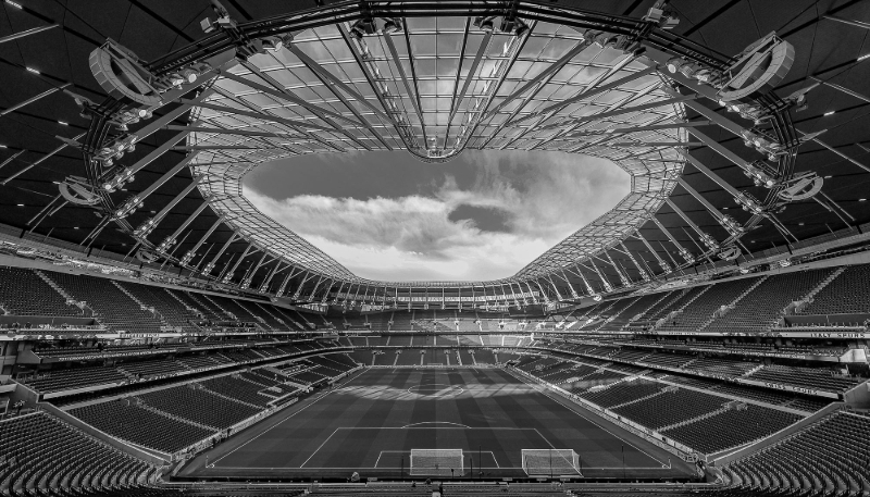 Vue générale de l'intérieur du stade Tottenham Hotspur lors du match de Premier League entre Tottenham Hotspur et Arsenal au stade Tottenham Hotspur, Londres, le 15 janvier 2023. 