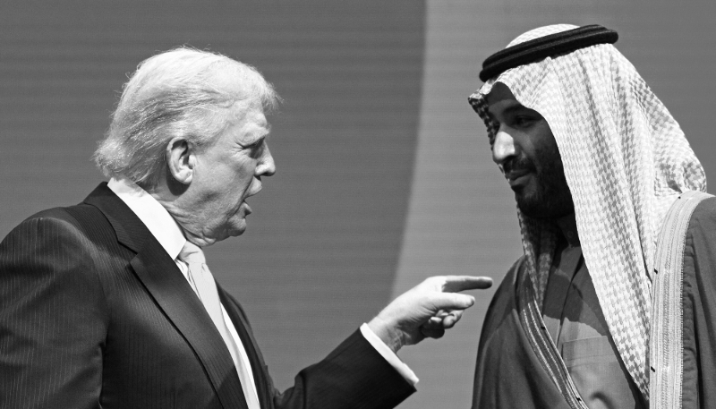 Le président américain Donald Trump et le prince héritier d'Arabie saoudite Mohammed bin Salmane à Washington, le 19 novembre 2025.