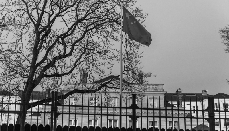 L'ambassade de Chine à Paris, le 24 mars 2021.