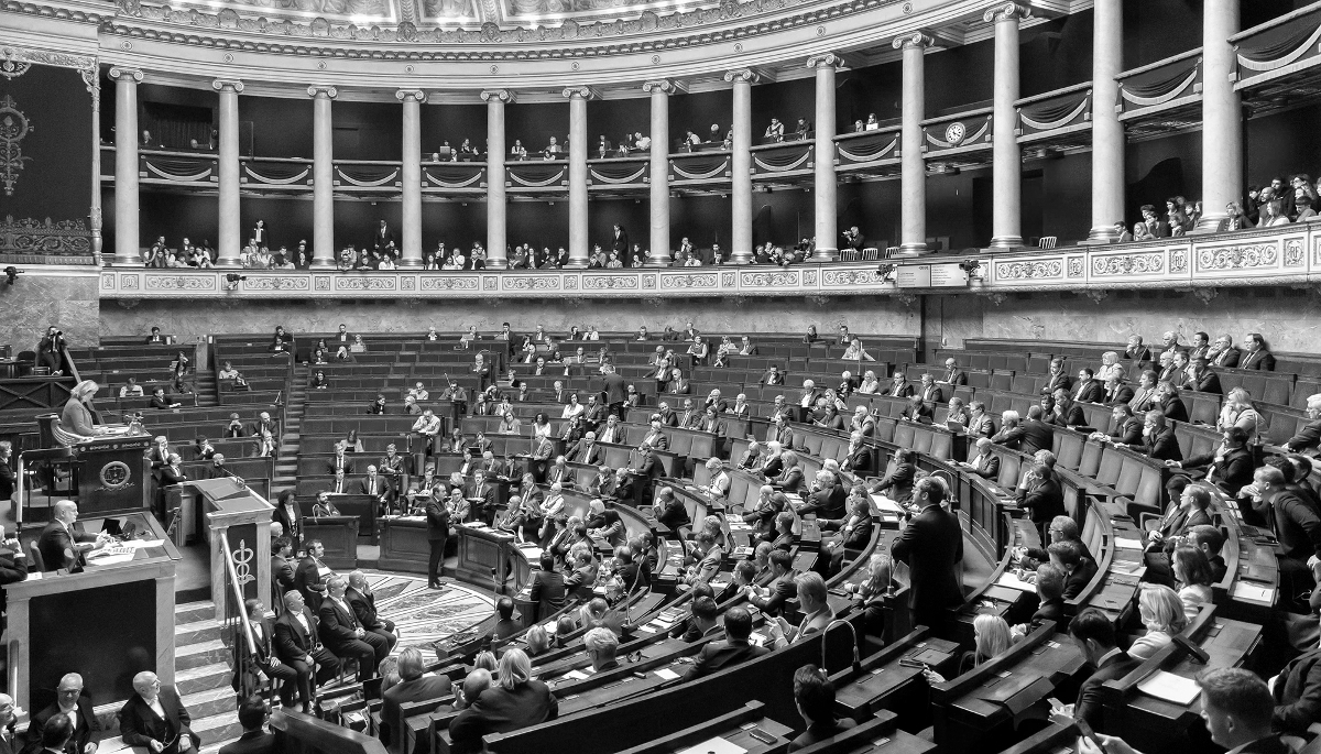 L'Assemblée nationale à Paris, le 14 avril 2026.
