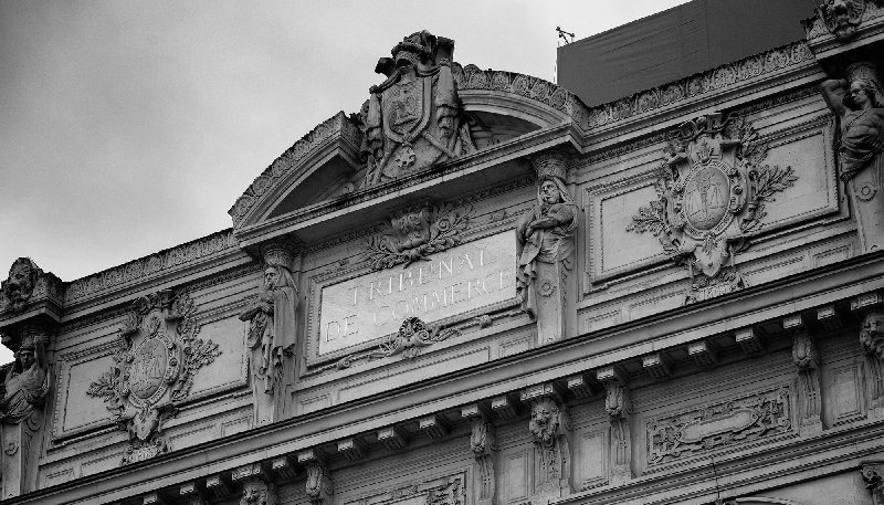 Le tribunal de commerce de Paris.