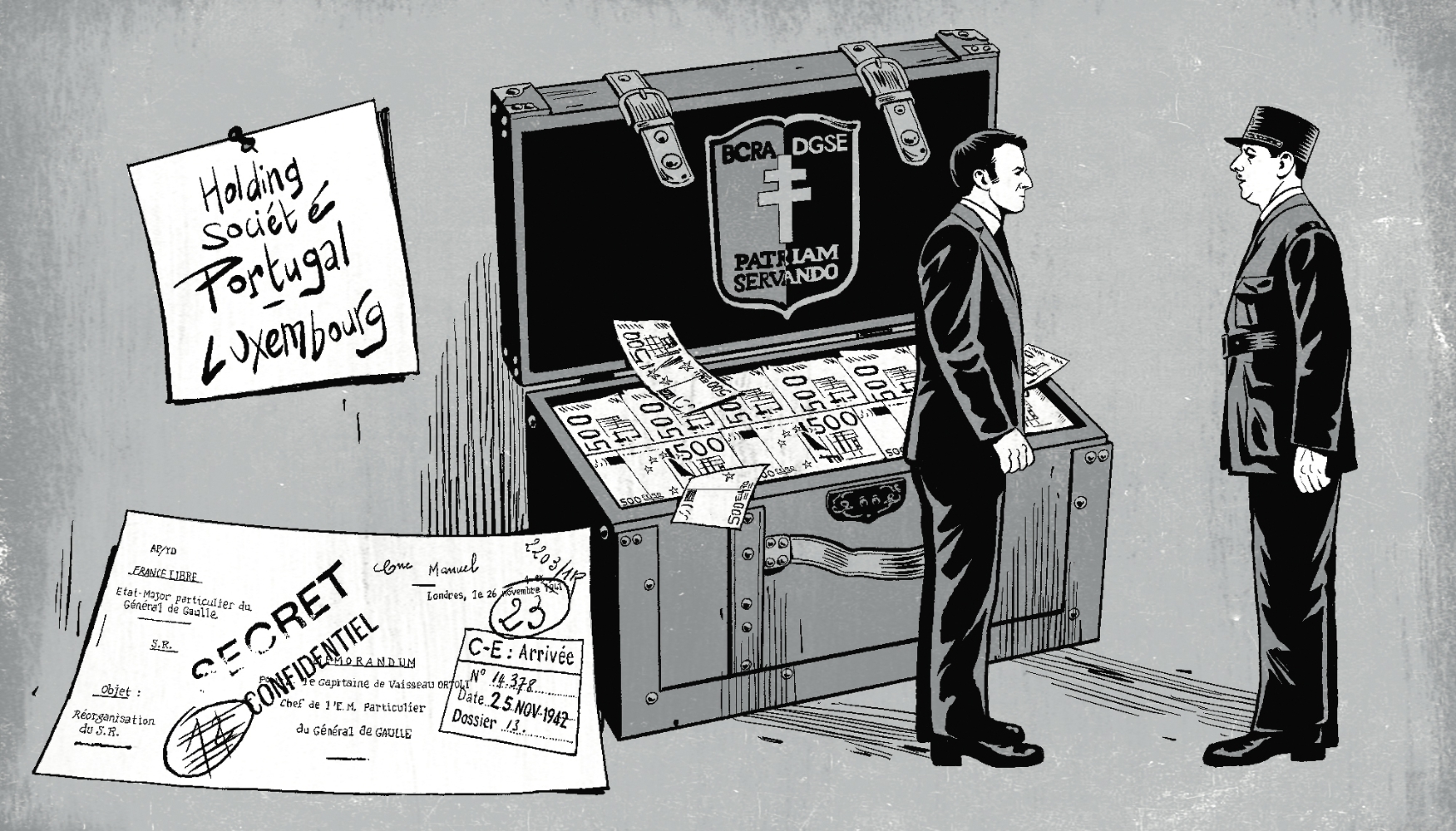 Des deux guerres mondiales au tribunal, les mésaventures du 'magot' secret de la DGSE