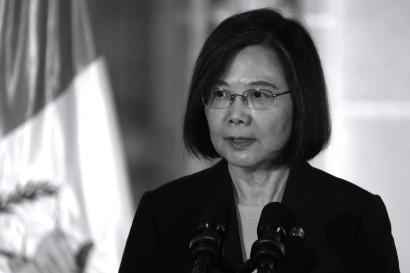 La présidente de Taïwan, Tsai Ing-wen, lors de sa visite au Guatemala, le 31 mars 2023.