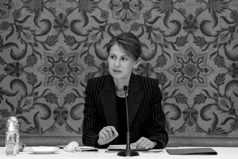 La première dame Asma al-Assad.