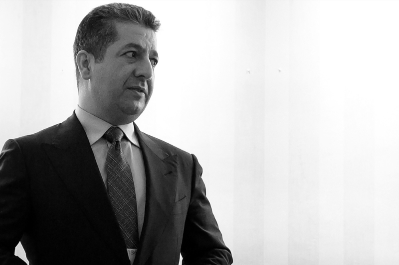 Le premier ministre du Gouvernement du Kurdistan irakien (GRK), Masrour Barzani.