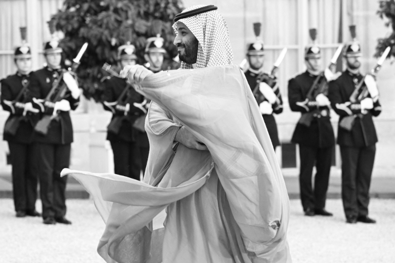 Mohammed bin Salman à l'Elysée, le 28 juillet 2022.