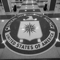L'emblème de la CIA, à Langley. © Dennis Brack/Pool/EPA/Newscom/MaxPPP